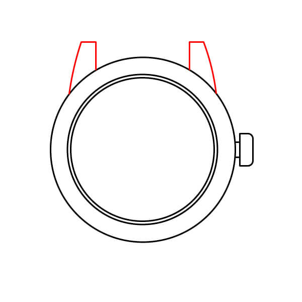 Học vẽ Đồng Hồ bấm giờ cho trẻ em - Bước 4