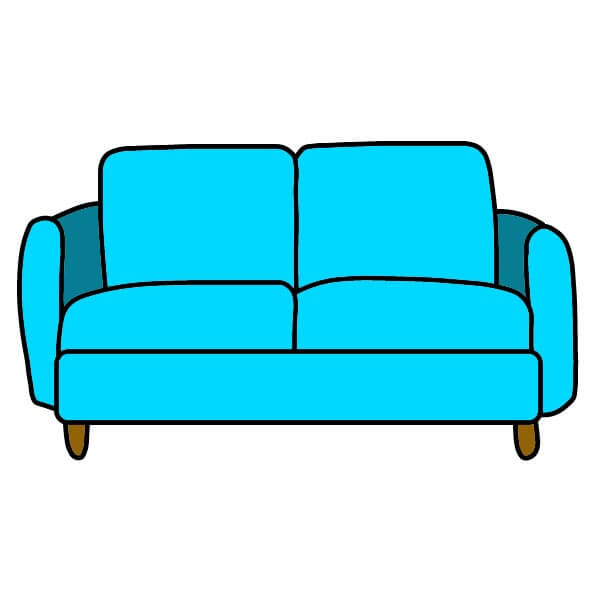 Hướng dẫn vẽ Ghế Sofa từng bước cho trẻ em