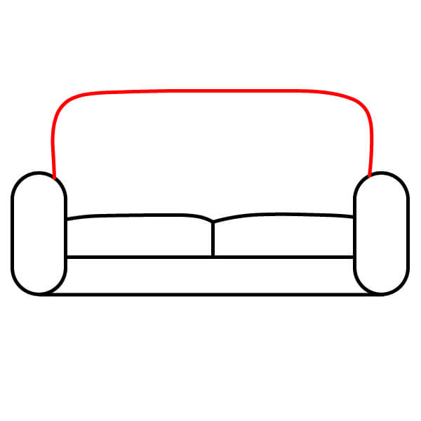 Hướng dẫn vẽ Ghế Sofa đơn giản dành cho người mới bắt đầu - Bước 4