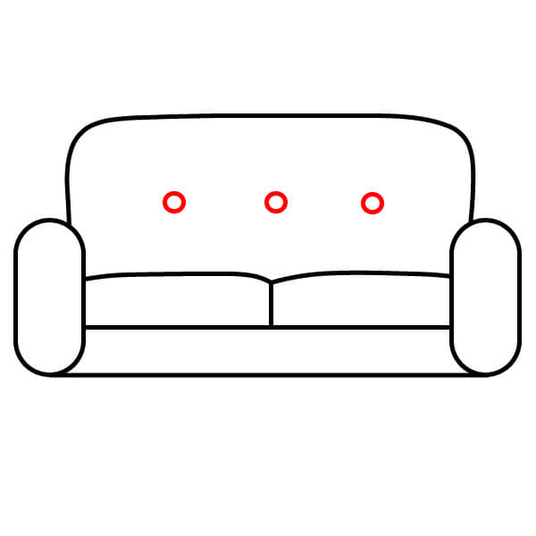 Hướng dẫn vẽ Ghế Sofa đơn giản dành cho người mới bắt đầu - Bước 5
