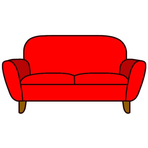Hướng dẫn vẽ Ghế Sofa đơn giản dành cho trẻ em