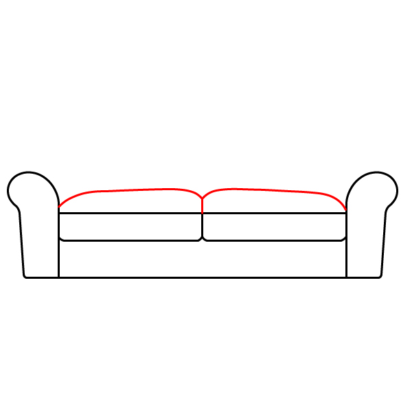 Cách vẽ Ghế Sofa trong 8 bước đơn giản - Bước 4