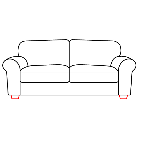 Cách vẽ Ghế Sofa trong 8 bước đơn giản - Bước 7