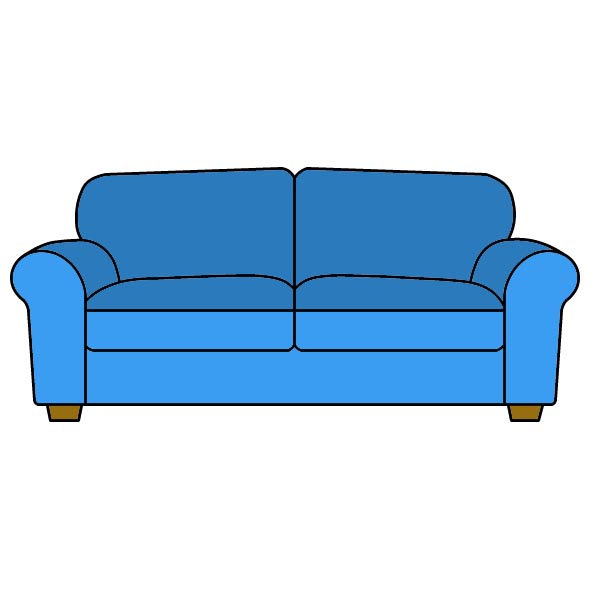 Cách vẽ Ghế Sofa trong 8 bước đơn giản - Bước 8