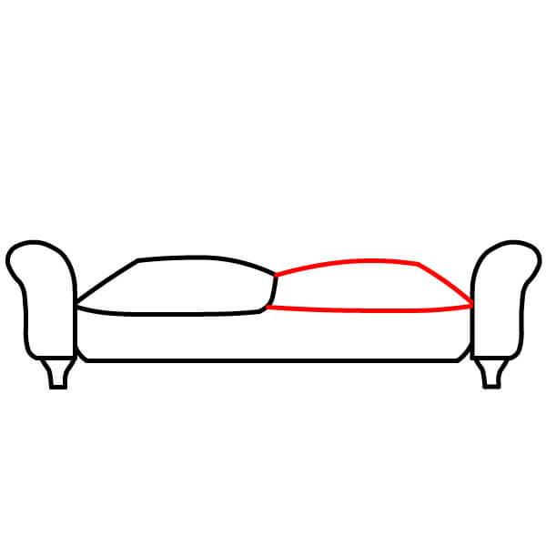 Hướng dẫn vẽ Ghế Sofa thân thiện với trẻ em - Bước 5