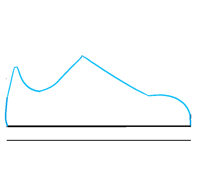 Hướng dẫn cách vẽ chiếc giày đơn giản và thật đẹp cho bé - Bước 2
