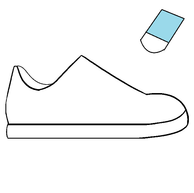 Hướng dẫn cách vẽ chiếc giày đơn giản và thật đẹp cho bé - Bước 4