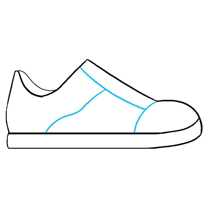 Hướng dẫn cách vẽ chiếc giày đơn giản và thật đẹp cho bé - Bước 5