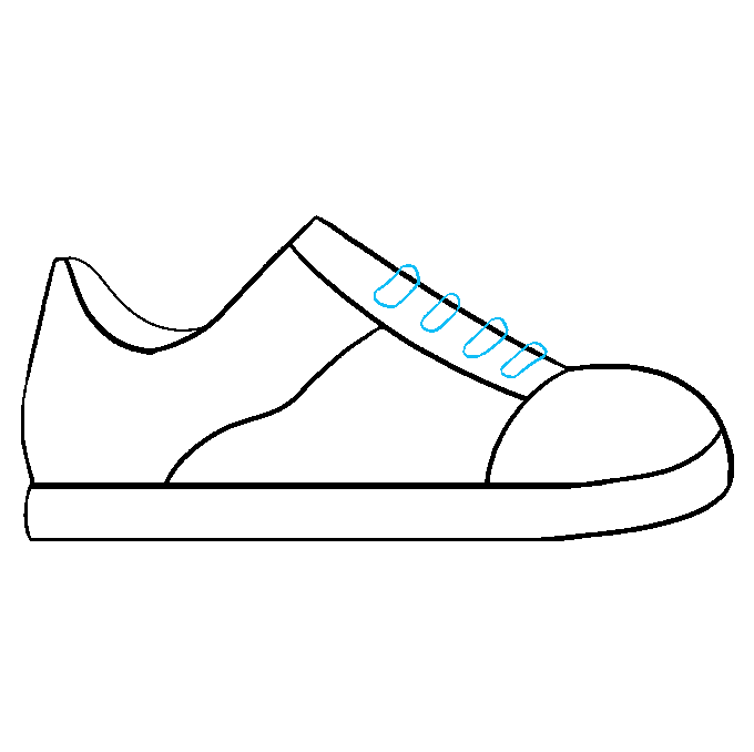 Hướng dẫn cách vẽ chiếc giày đơn giản và thật đẹp cho bé - Bước 6