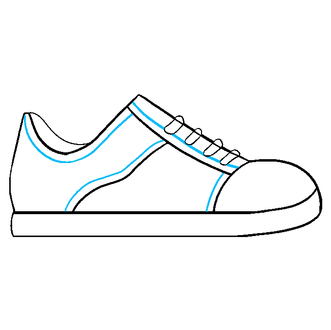 Hướng dẫn cách vẽ chiếc giày đơn giản và thật đẹp cho bé - Bước 7