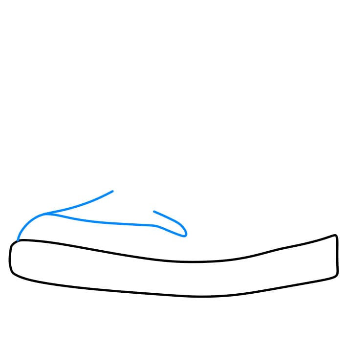 Hướng dẫn vẽ dễ dàng : chiếc giày - Bước 2