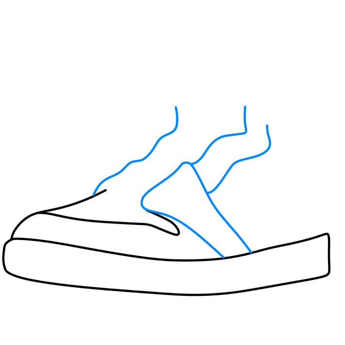Hướng dẫn vẽ dễ dàng : chiếc giày - Bước 3