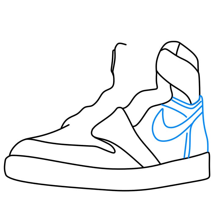 Hướng dẫn vẽ dễ dàng : chiếc giày - Bước 4