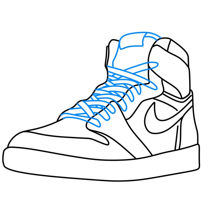 Hướng dẫn vẽ dễ dàng : chiếc giày - Bước 5