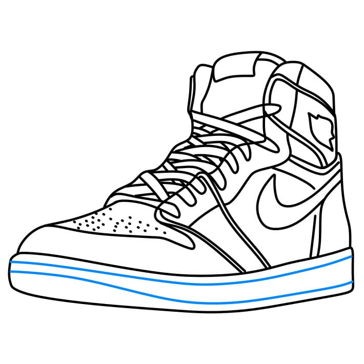 Hướng dẫn vẽ dễ dàng : chiếc giày - Bước 7