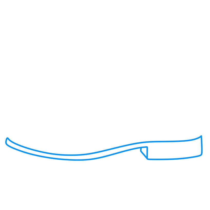 Hướng dẫn cách vẽ chiếc giày da cực sang trọng - Bước 1