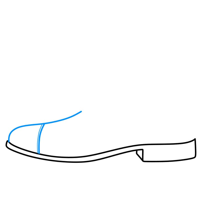 Hướng dẫn cách vẽ chiếc giày da cực sang trọng - Bước 2