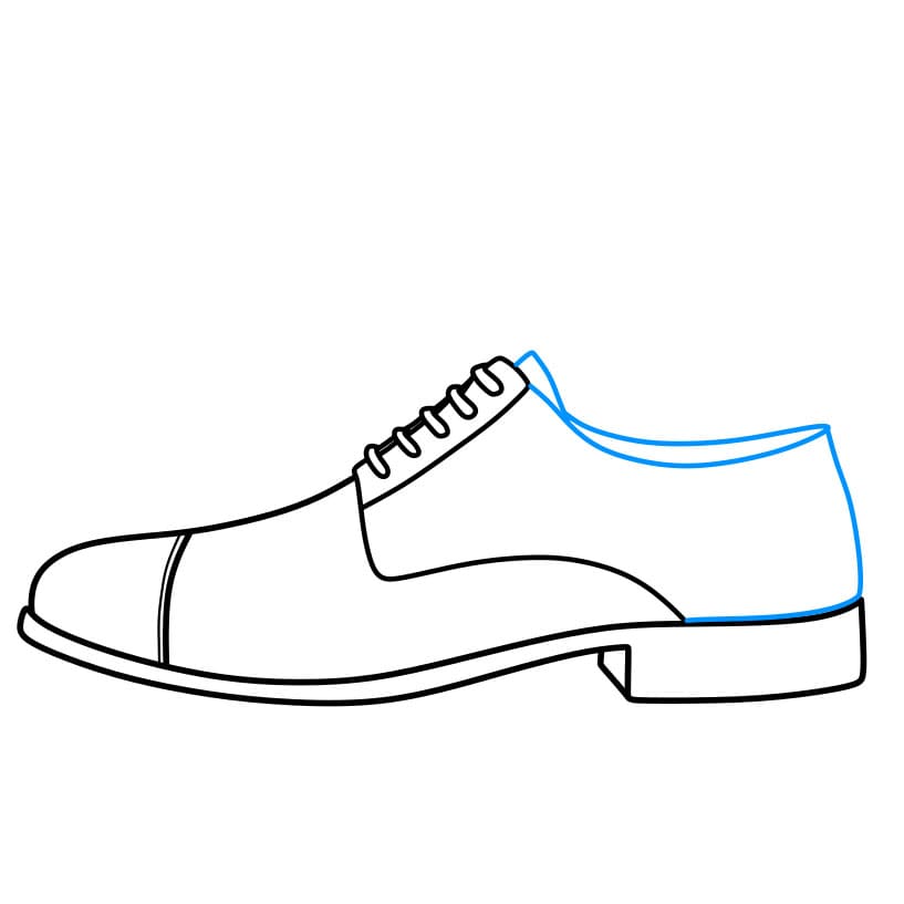 Hướng dẫn cách vẽ chiếc giày da cực sang trọng - Bước 4