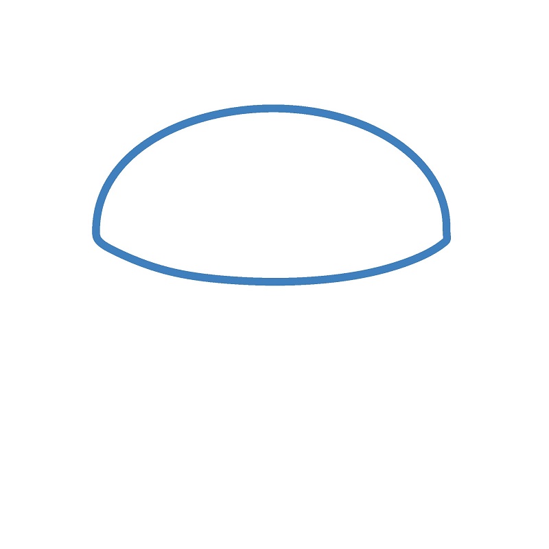 Hướng dẫn vẽ một chiếc Hamburger cực kì hấp dẫn. - Bước 1