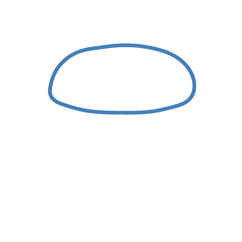 Hướng dẫn vẽ chiếc Hamburger đầy đặn. - Bước 1