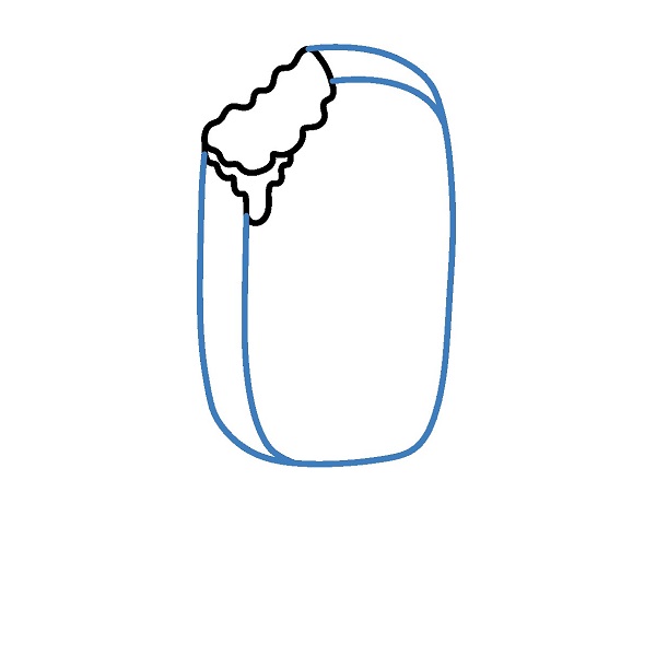 Hướng dẫn vẽ cây kem Socola. - Bước 2