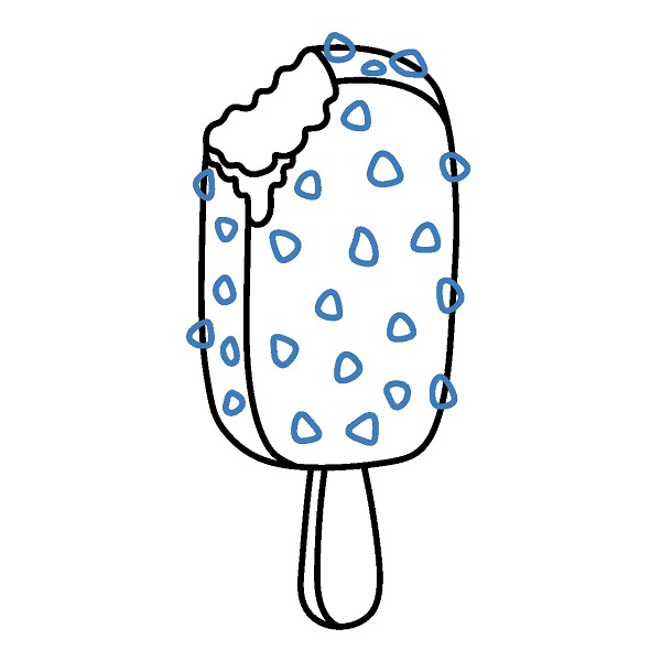 Hướng dẫn vẽ cây kem Socola. - Bước 4