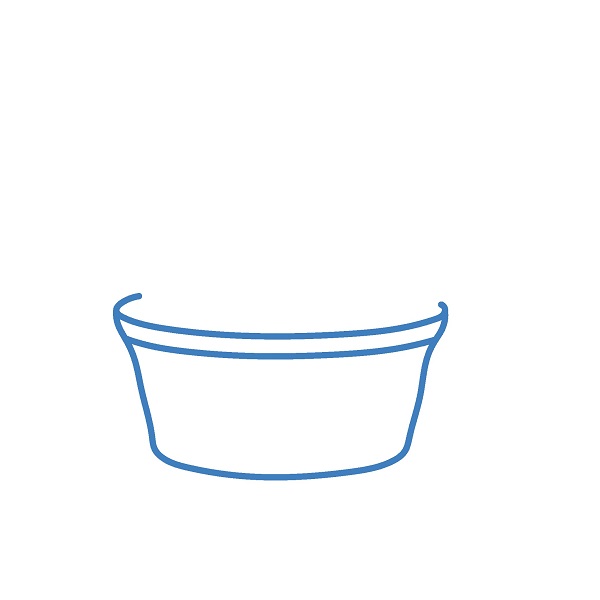 Hướng dẫn vẽ hộp kem ba màu. - Bước 1