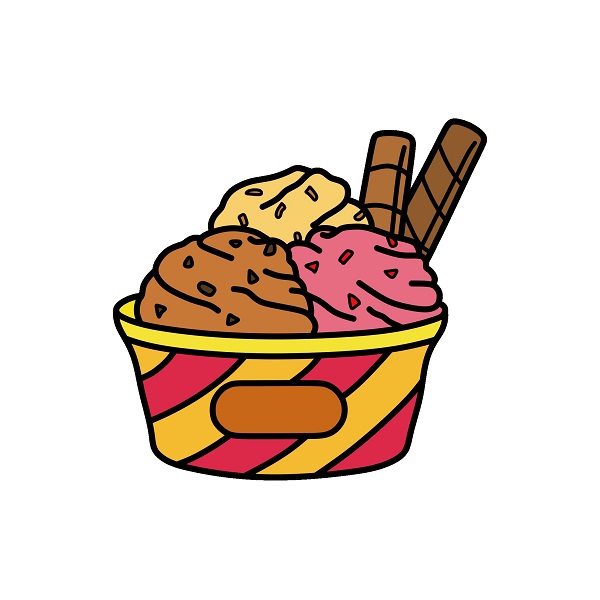 Hướng dẫn vẽ hộp kem ba màu.