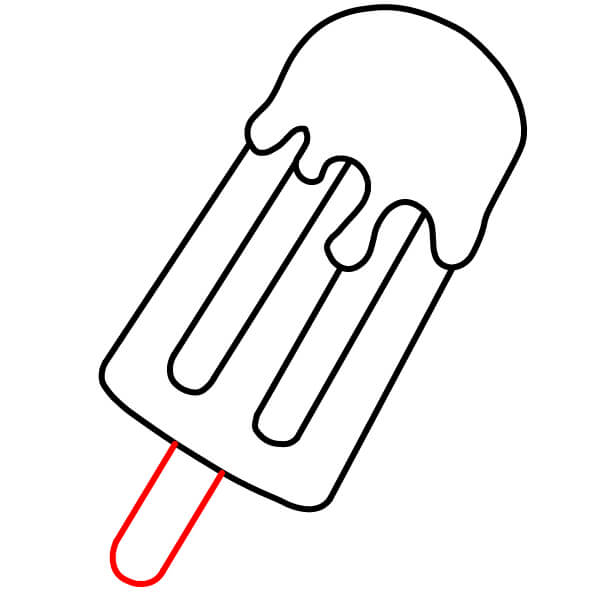 Hướng dẫn vẽ kem que đơn giản cho trẻ em – Vui nhộn và dễ hiểu - Bước 4