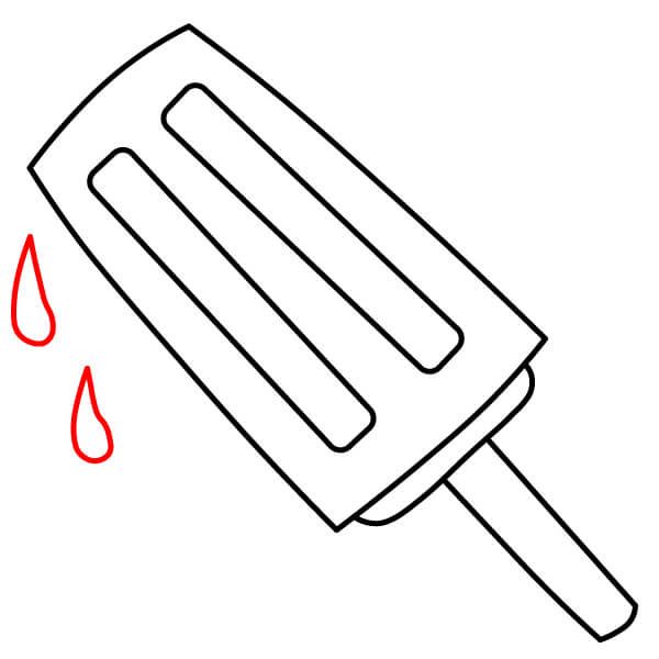 Hướng dẫn vẽ kem que từng bước dành cho trẻ em - Bước 5