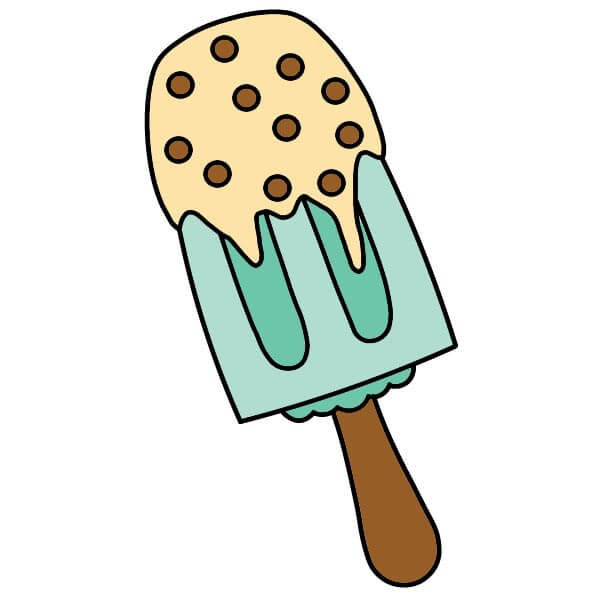 Vẽ tranh kem que ngọt ngào cho trẻ em – Dễ dàng và thú vị - Bước 7