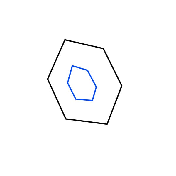 Hướng dẫn vẽ viên kim cương đẹp và đơn giản - Bước 2