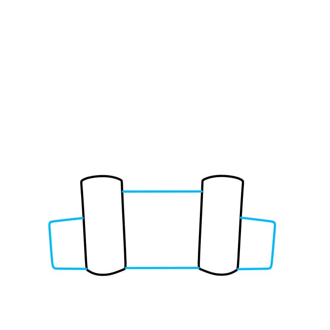 Hướng dẫn cách vẽ tòa lâu đài nguy nga tráng lệ cho bé - Bước 2