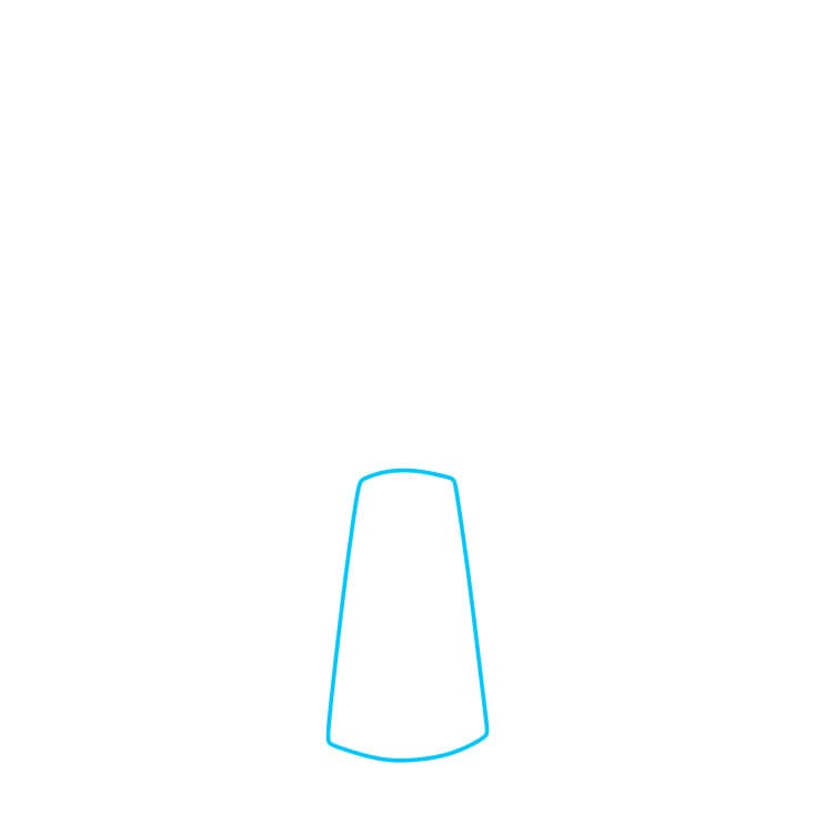 Hướng dẫn cách vẽ lâu đài chi tiết từng bước cho bé - Bước 1