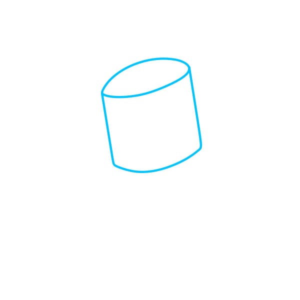 Hướng dẫn vẽ chân dung Marshmello đơn giản - Bước 1