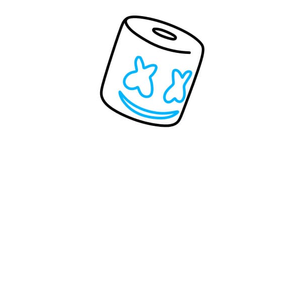 Hướng dẫn vẽ Marshmello theo phong cách tinh nghịch - Bước 2