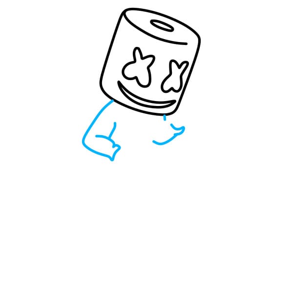 Hướng dẫn vẽ Marshmello theo phong cách tinh nghịch - Bước 3