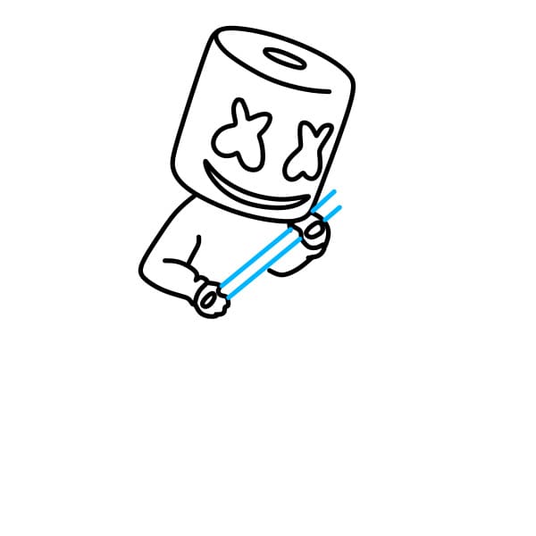 Hướng dẫn vẽ Marshmello theo phong cách tinh nghịch - Bước 4