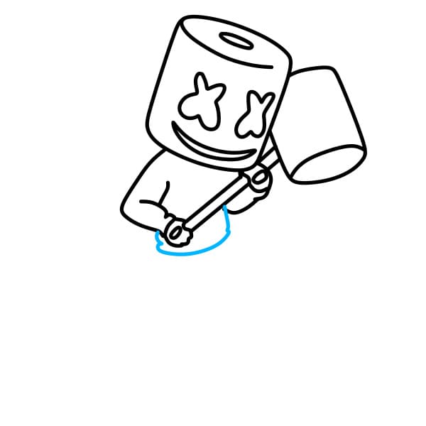 Hướng dẫn vẽ Marshmello theo phong cách tinh nghịch - Bước 5