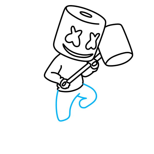 Hướng dẫn vẽ Marshmello theo phong cách tinh nghịch - Bước 6