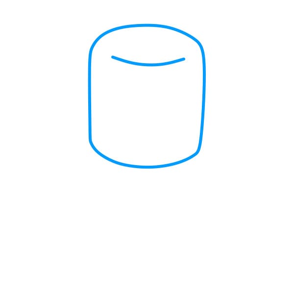 Hướng dẫn vẽ Marshmello đẹp - Bước 1