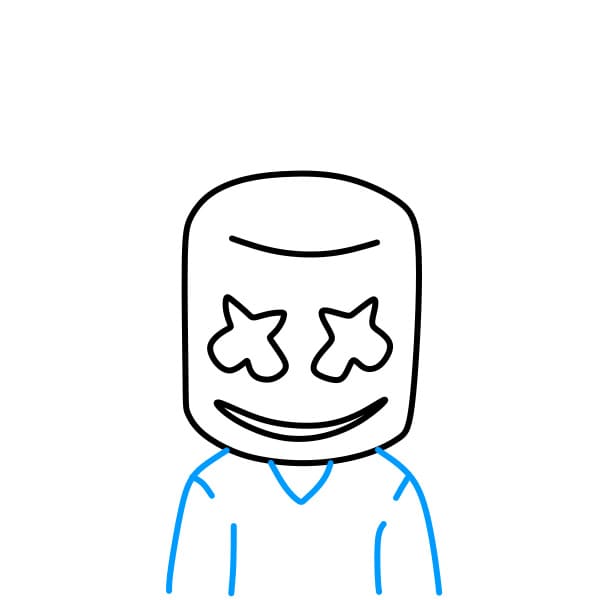 Hướng dẫn vẽ Marshmello đẹp - Bước 3