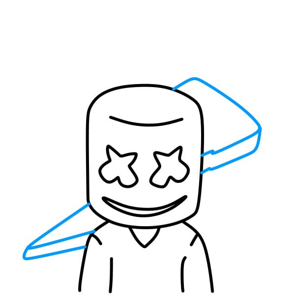 Hướng dẫn vẽ Marshmello đẹp - Bước 4