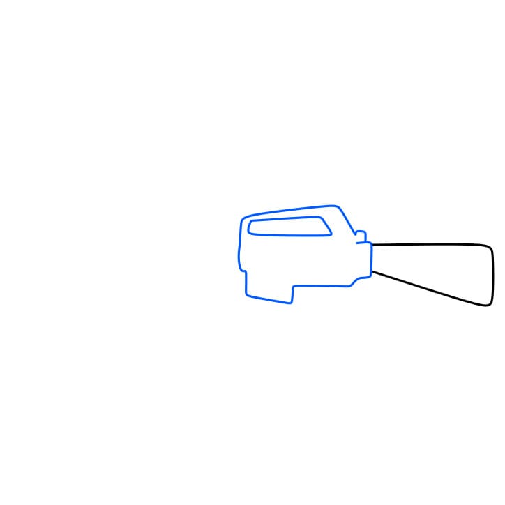 Cách vẽ một khẩu súng M14 đơn giản và đẹp cho bé - Bước 2