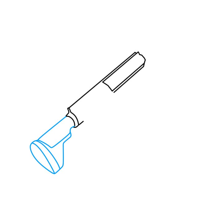 Cách vẽ một khẩu súng M416 đơn giản và đẹp cho bé - Bước 2