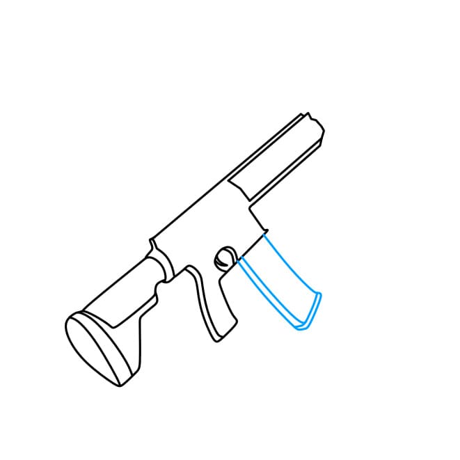 Cách vẽ một khẩu súng M416 đơn giản và đẹp cho bé - Bước 4