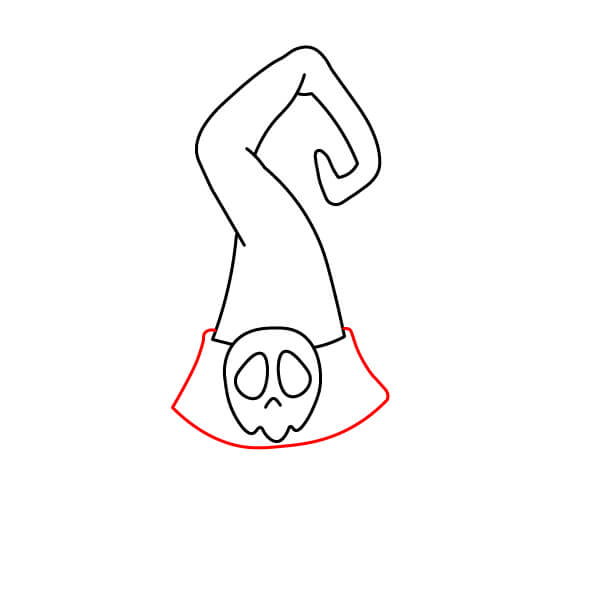 Các bước đơn giản vẽ một chiếc mũ phù thủy kỳ diệu dành cho trẻ em - Bước 3