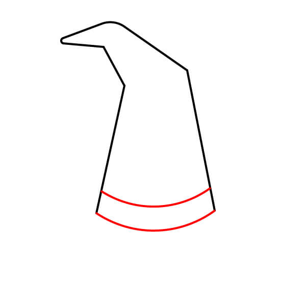 Hướng dẫn vẽ mũ phù thủy đơn giản cho lễ Halloween - Bước 2