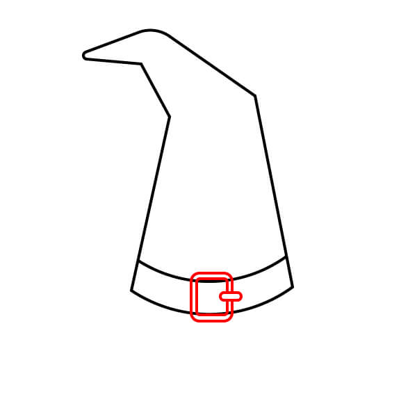 Hướng dẫn vẽ mũ phù thủy đơn giản cho lễ Halloween - Bước 3