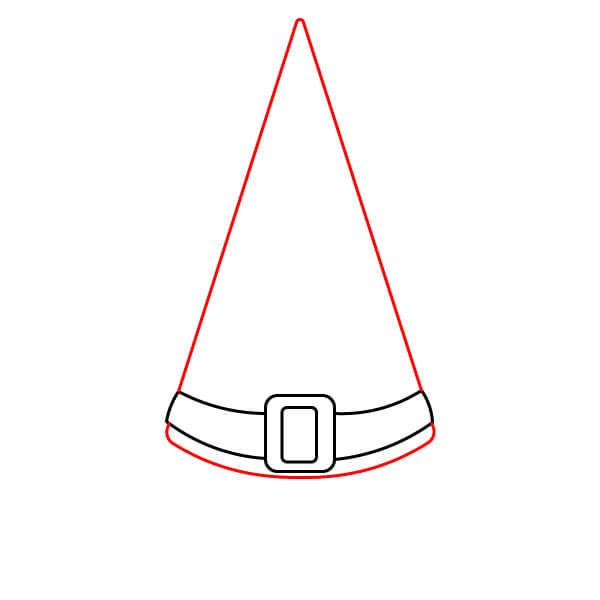 Hướng dẫn vẽ mũ phù thủy vui nhộn - Bước 3
